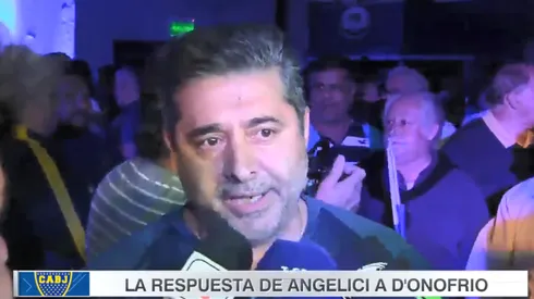 Angelici le respondió re caliente a D'Onofrio: "No me sorprende"