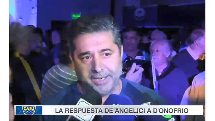 Angelici le respondió re caliente a D'Onofrio: "No me sorprende"