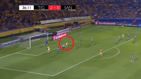 Tigres está goleando a Santos Laguna.