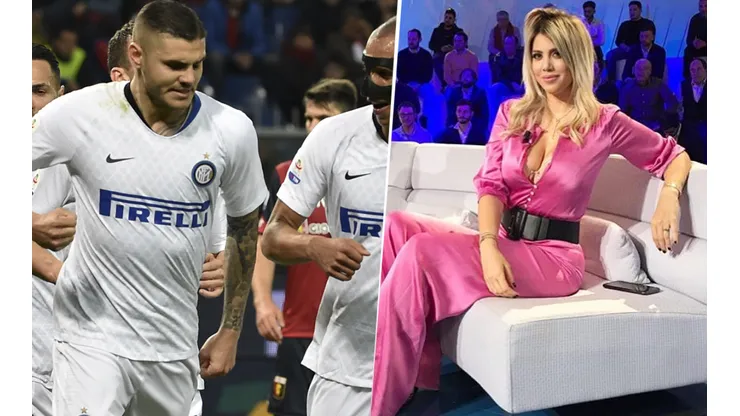 Foto de Mauro Icardi con Wanda Nara.