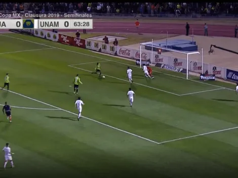 Fernández armó una jugada bárbara por derecha para que Panuco le de el primer gol a Juárez ante Pumas