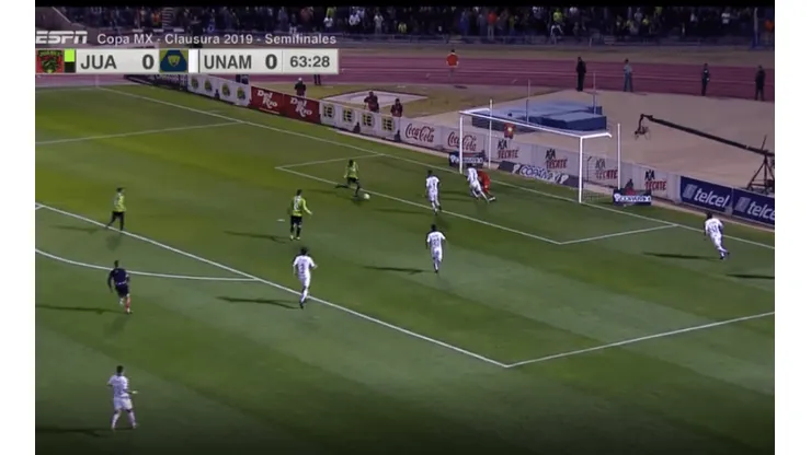 Fernández armó una jugada bárbara por derecha para que Panuco le de el primer gol a Juárez ante Pumas