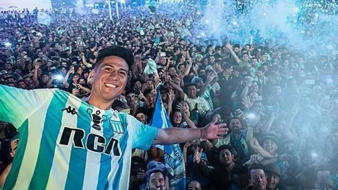 Foto de Cristaldo, delantero de Racing.