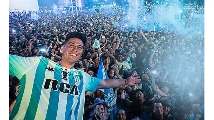 Foto de Cristaldo, delantero de Racing.