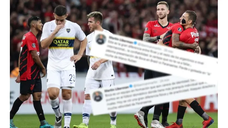 Tras la goleada, Liberman le pegó a Boca en Twitter y lo comparó con River