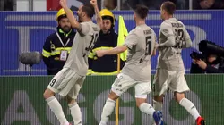 El festejo del primer gol de Juventus.