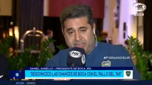 Daniel Angelici, presidente de Boca.