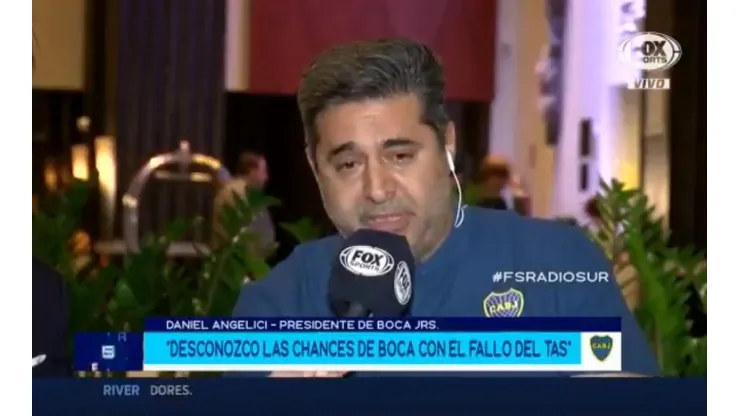 Daniel Angelici, presidente de Boca.