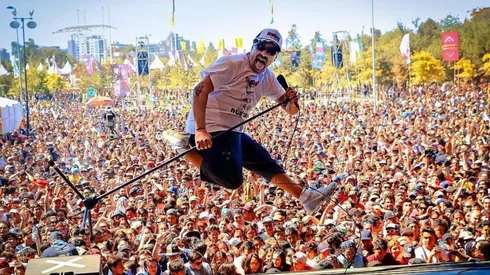 Foto de Pablo Lescano, cantante de Damas Gratis.