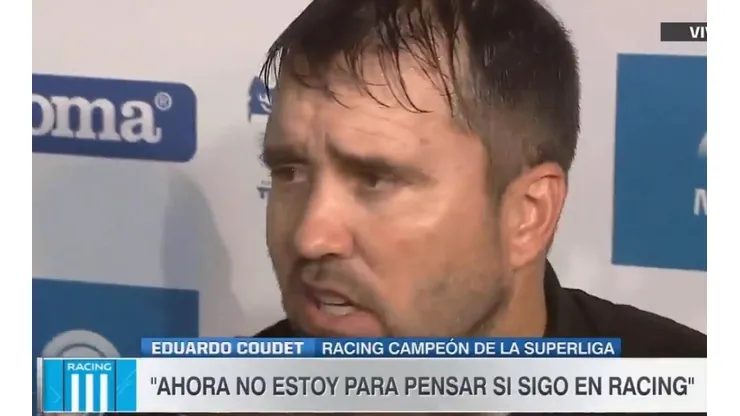 Eduardo Coudet, técnico de Racing.