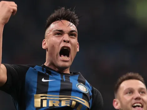 El que faltaba: así festejó Lautaro Martínez el título de Racing