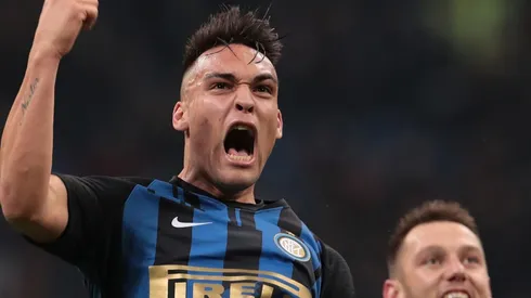 El que faltaba: así festejó Lautaro Martínez el título de Racing