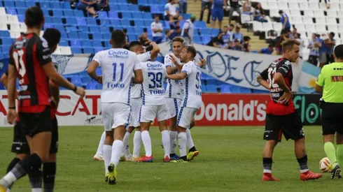 Todo Godoy Cruz festeja el triunfo.