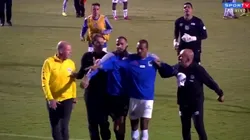 Sampaoli encarando a Zago.