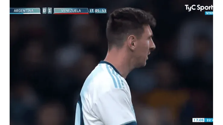 Foto captura de Lionel Messi.