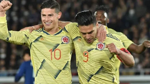 Foto de Radamel Falcao y James Rodríguez.