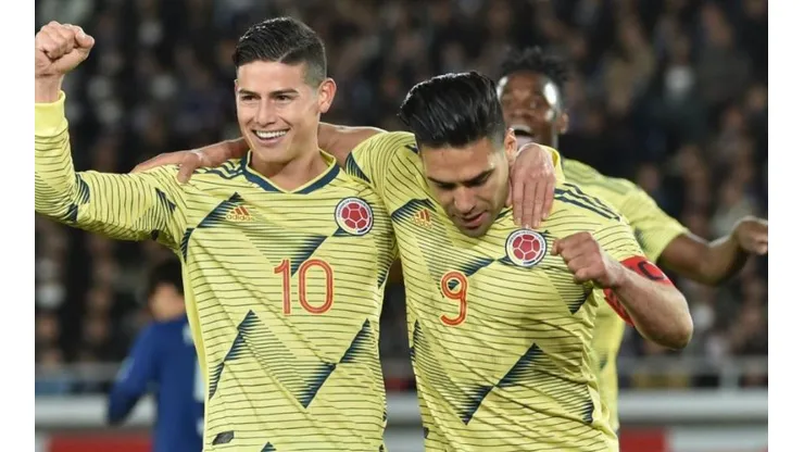 Foto de Radamel Falcao y James Rodríguez.