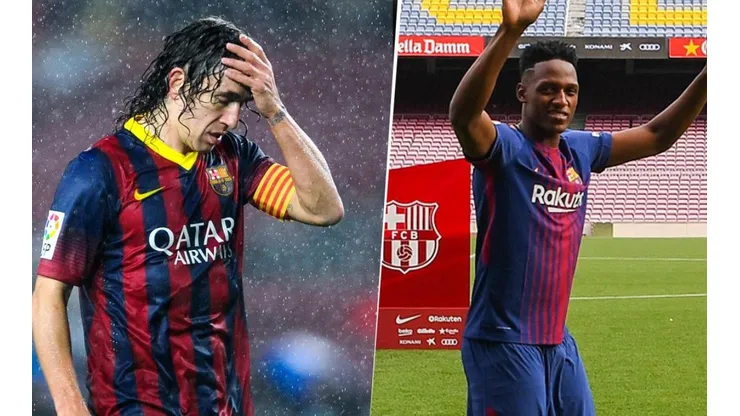 Puyol recordó el paso de Yerry Mina por el Barcelona y lo defendió
