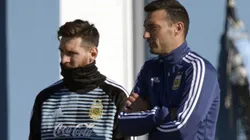Así fue la reunión de Scaloni y Messi en el primer día de la Selección Argentina