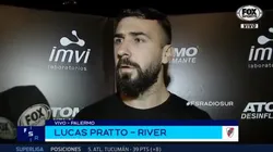 Lucas Pratto fue muy claro.
