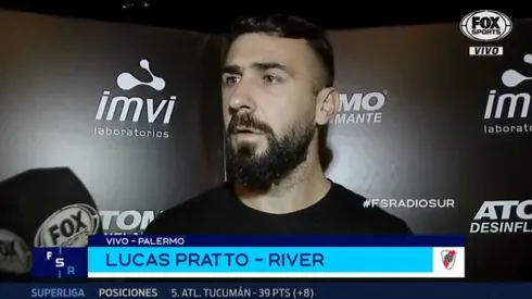 Lucas Pratto fue muy claro.
