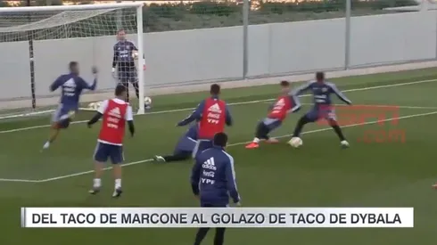 Golazo espectacular de la Selección Argentina.