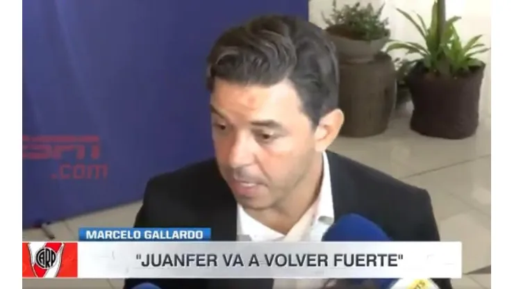 Gallardo contó qué va a hacer River ante la lesión de Quintero