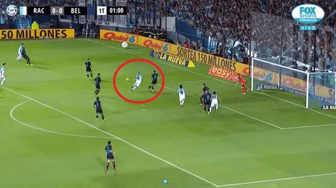 Así de rápido: Lisandro López tardó 63 segundos en poner el 1-0 de Racing