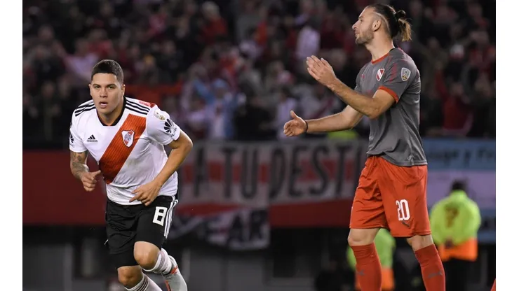 Festejo de River en la Copa Libertadores 2018.