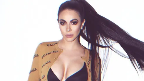 Jimena Sánchez fue al estadio a ver a su equipo perder.