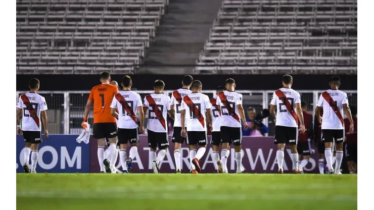 SIN GENTE. River jugó a puertas cerradas por la sanción de Conmebol (Foto: Getty).