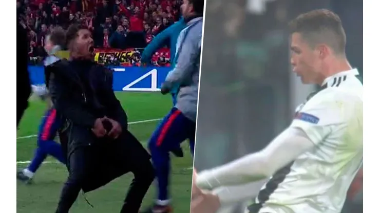 ¡Cristiano Ronaldo festejó como Diego Simeone la clasificación de Juventus!