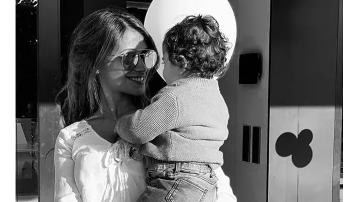 Antonella Roccuzzo mostró el tierno chupete que usa Ciro Messi