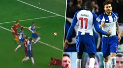 Telles convirtió el penal y Porto está en cuartos.