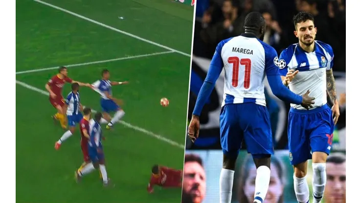 Telles convirtió el penal y Porto está en cuartos.