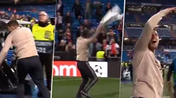 Huntelaar cantó a la par de los hinchas.