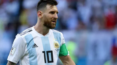 Messi sintió una molestia en su abductor derecho.