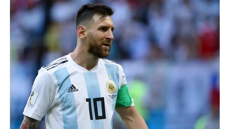 Messi sintió una molestia en su abductor derecho.
