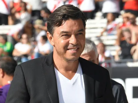 Gallardo los hizo reír a todos cuando habló del tercer gol de River