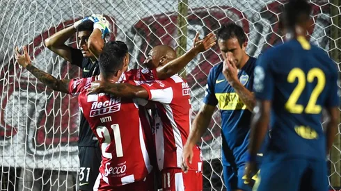 El momento del festejo de Unión.