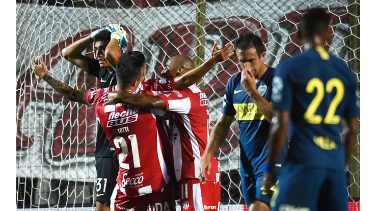 El momento del festejo de Unión.