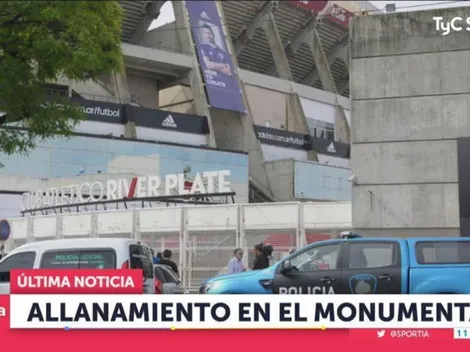 Ahora: allanaron el Monumental