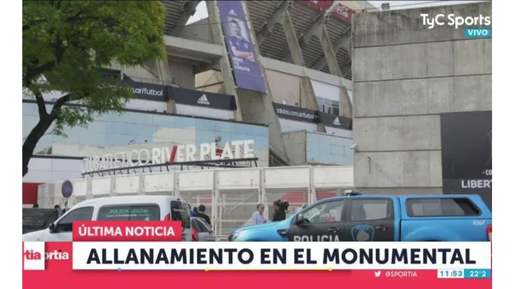 Ahora: allanaron el Monumental