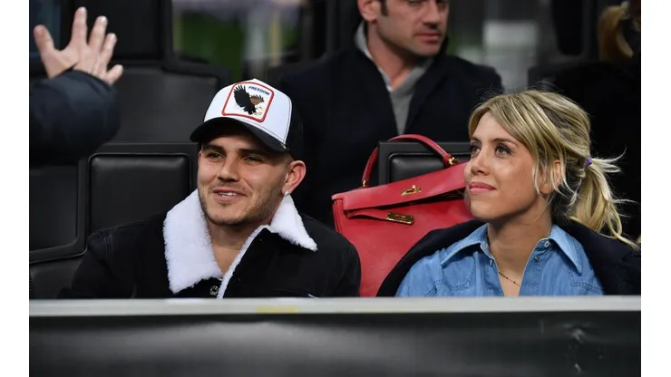 Foto de Mauro Icardi con Wanda Nara.