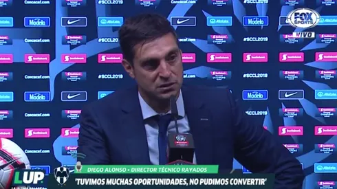 La autocrítica de Diego Alonso tras el duro partido de Rayados ante Alianza
