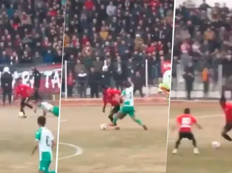 Un nigeriano metió un gol muy parecido al de Maradona a los ingleses en la sexta división del fútbol turco