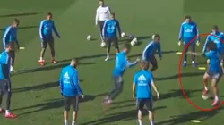 Juega a otra cosa: Marcelo tiró pura magia en pleno entrenamiento del Madrid