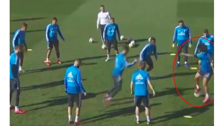 Juega a otra cosa: Marcelo tiró pura magia en pleno entrenamiento del Madrid