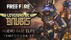 Free Fire: Nuevo Pase de Elite 'Leyenda de Anubis' y skin de Diamond Royale