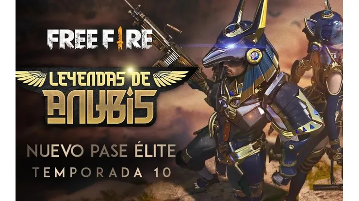 Free Fire: Nuevo Pase de Elite 'Leyenda de Anubis' y skin de Diamond Royale